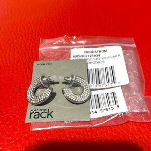Nordstrom Rack - Crystal Hoop Earrings